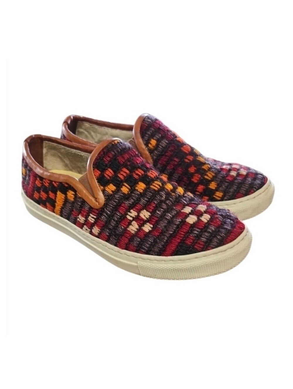 RES IPSA | Handcrafted Kilim Slip-On Sneakers in Size US 6